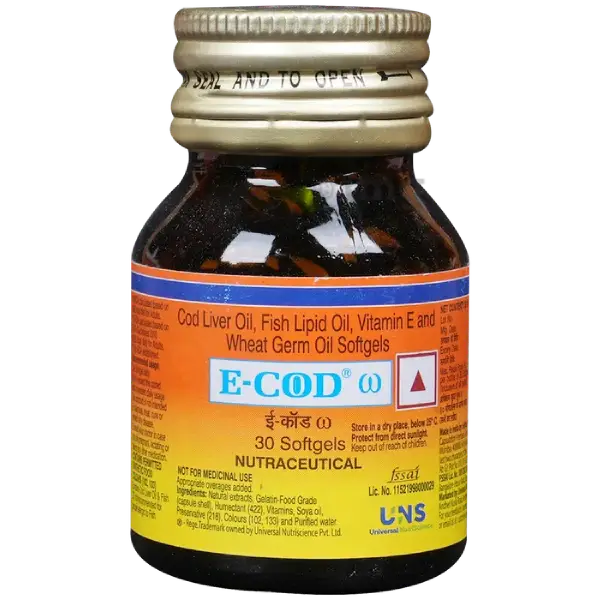 E-COD Omega Vitamin E Softgels